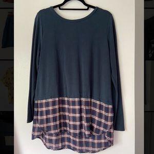 Long Sleeve Blue Shirt